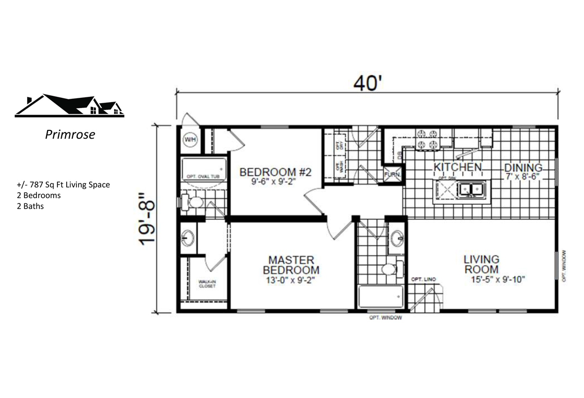 Custom Cottage / The Primrose by Factory Homes Clearance Center Inc